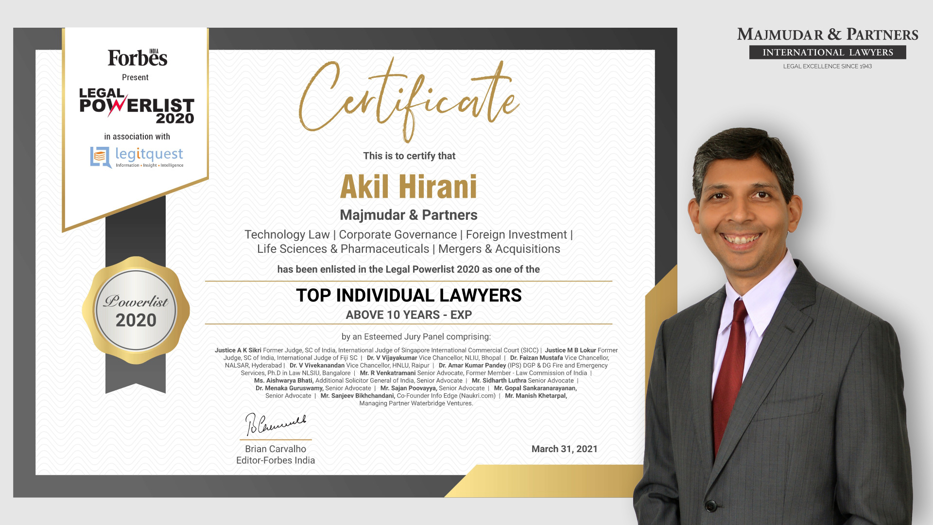 akil-hirani-featured-in-forbes-india-legal-powerlist-2020-among-top